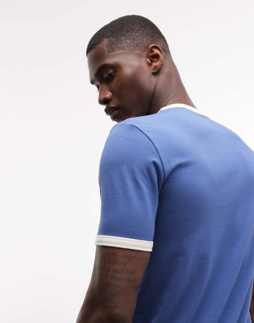 ASOS DESIGN muscle fit soccer t-shirt with Italy front graphic in blue, 4 of 5