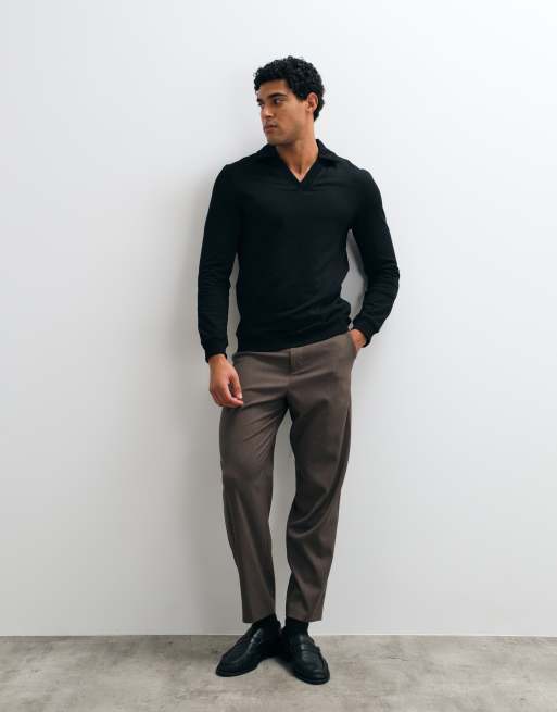 ASOS DESIGN muscle fit sweatshirt med hög krage i svart, 3 av 5