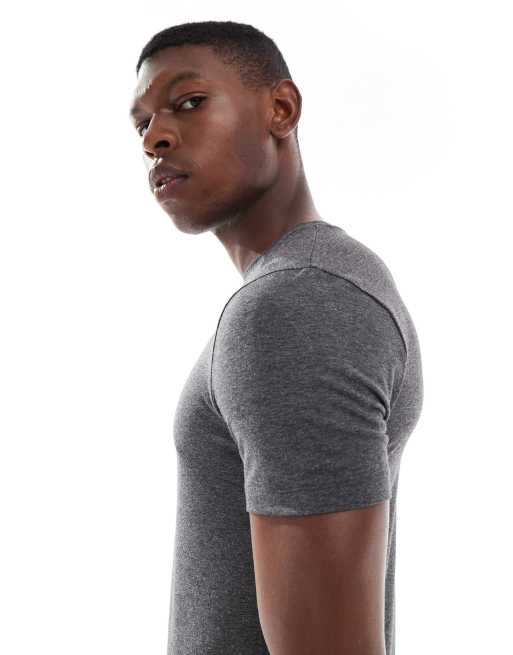 ◆ boohoo ◆アクティブ マッスルフィット Tシャツ/ charcoal Abercrombie&Fitch - Abercrombie & Fitch マッスルフィット T