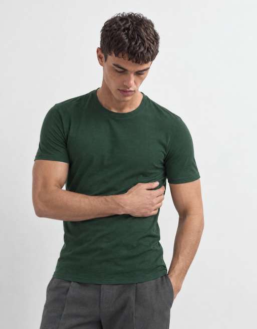 ASOS DESIGN Muscle-Fit-T-Shirt in Dunkelgrün, 7 von 10