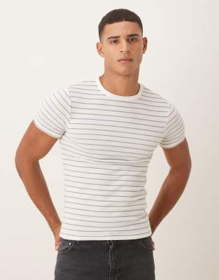 Asos Design Muscle Fit T-shirt In Multi