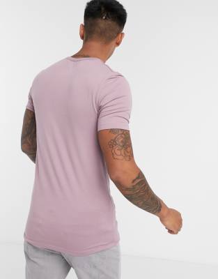 muscle fit grandad t shirt