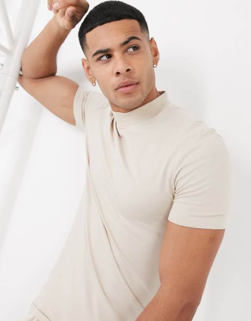 Asos turtleneck t clearance shirt