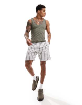 Asos Design Muscle Fit Tank Top In Green