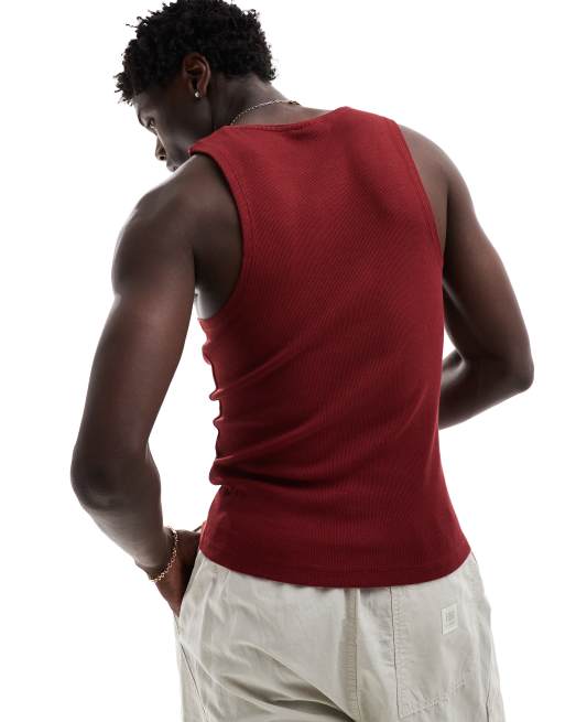 Dark red vest clearance