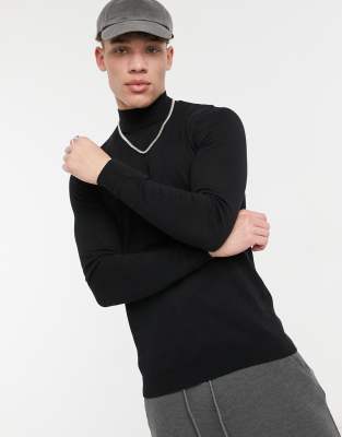 muscle fit turtleneck