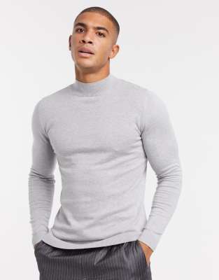 Muscle Fit Turtleneck Sweater