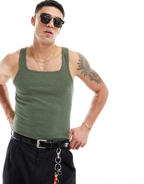 Cave Ribbed Vest, Mens Vests