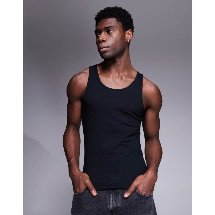 Men Sports Bra Crop Tank Top Vest Y-Back Fitness Muscle T-shirt