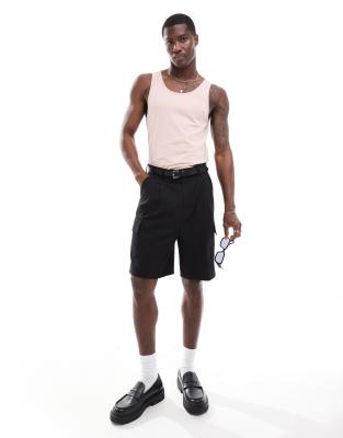 Shop Asos Design Muscle Fit Vest In Pink