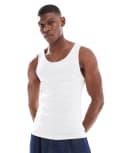 [ASOS DESIGN] ASOS DESIGN muscle fit vest in white 4XL WHITE