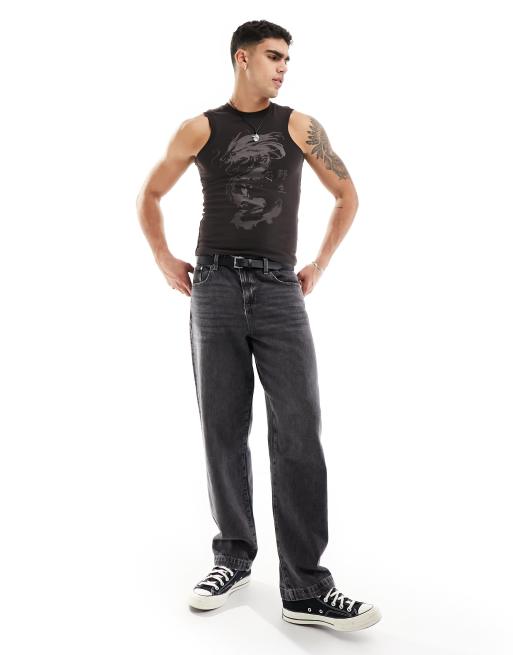ASOS DESIGN muscle fit vest with tonal souvenir front print, 2 of 4