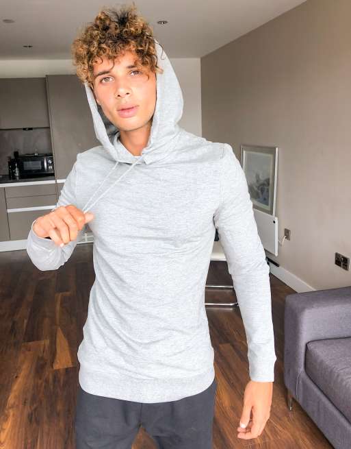 Asos muscle fit hoodie new arrivals