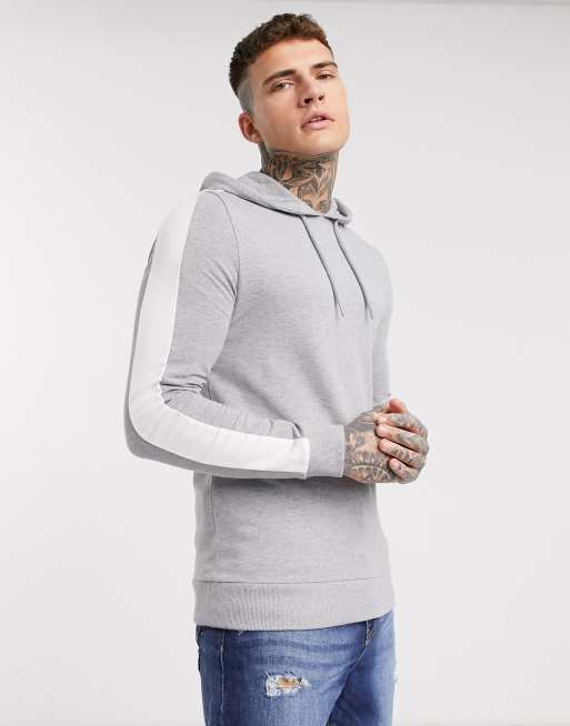 Asos mens grey hoodie hot sale