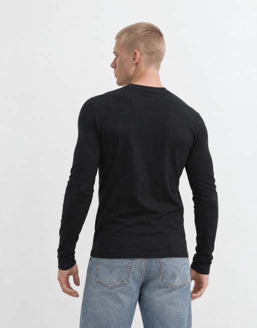 ASOS DESIGN muscle long sleeve t-shirt with city graphic in black, 10 of 10