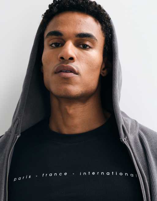 ASOS DESIGN muscle long sleeve t-shirt with city graphic in black, 2 of 10
