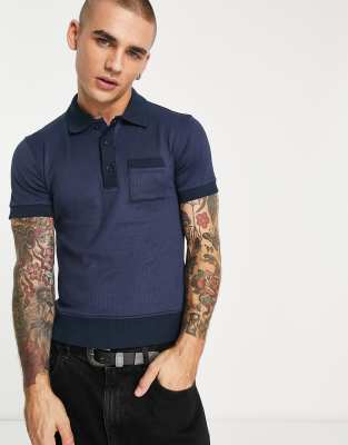diesel polo shirt denim collar