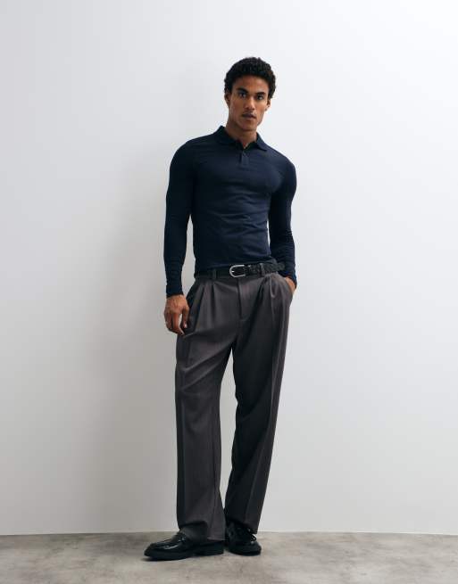 ASOS DESIGN Muscle-Polohemd in Marineblau, 2 von 9