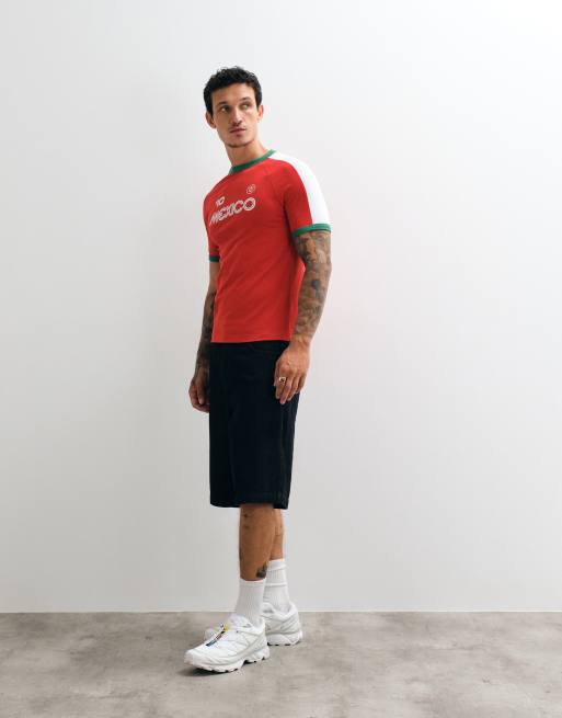 ASOS DESIGN muscle ringer t-shirt with Mexico graphic in red, 5 of 5