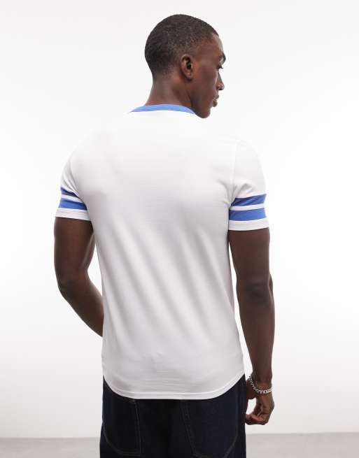 ASOS DESIGN muscle ringer T-shirt with San Sebastian graphic in white, 5 of 5