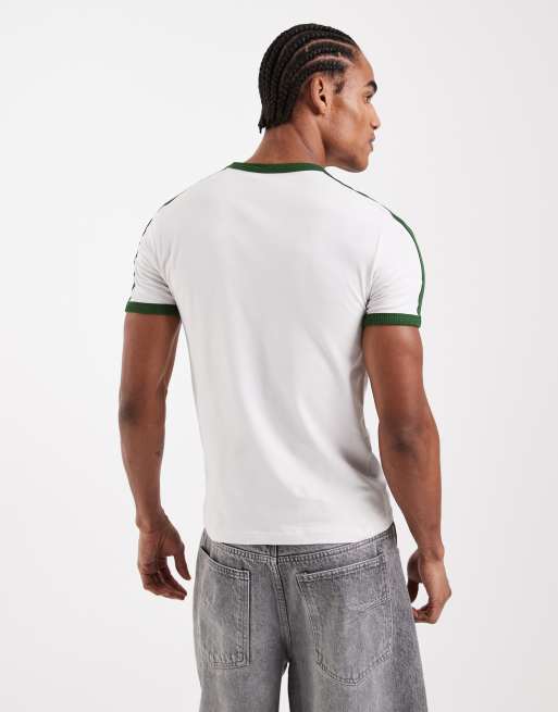 ASOS DESIGN muscle ringer t-shirt with Sao Paulo graphic in white, 3 of 5