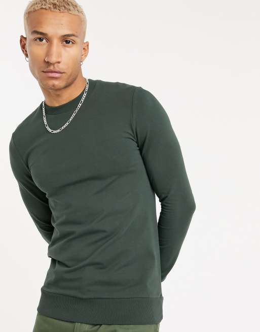green sweatshirt asos