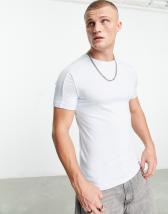 ASOS DESIGN muscle lightweight knitted rib turtle neck t-shirt in