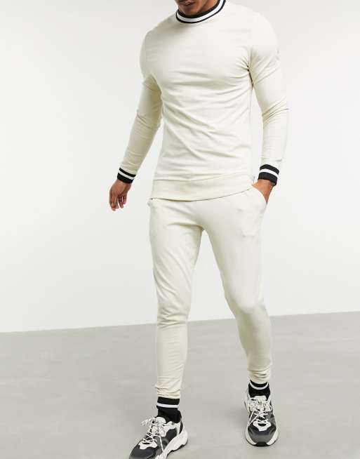 Asos white hot sale tracksuit