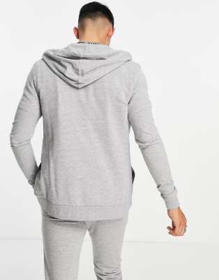 grey zip up tracksuit