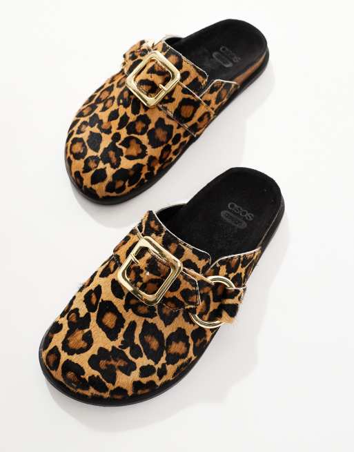 Leopard Print Women's Felicity Clog OOFOS Cheetah Leopard