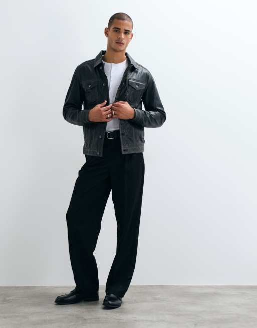 ASOS DESIGN Muskelshirt mit langen Ärmeln im Henley-Stil in Weiß, Feinripp, 2 von 5