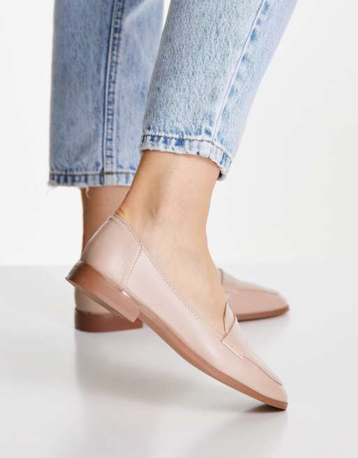 ASOS DESIGN - Mussy - Platte loafers in beigeroze, 3 van 4