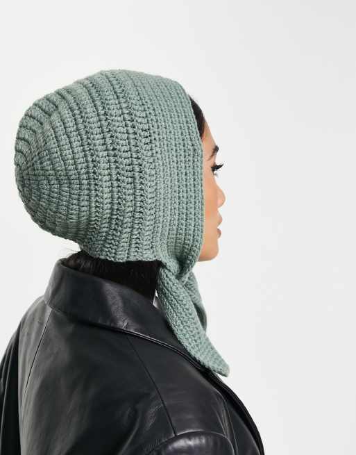 ASOS DESIGN - Muts met strikbandjes in salie, 3 van 4