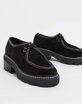 womens chunky flat shoes