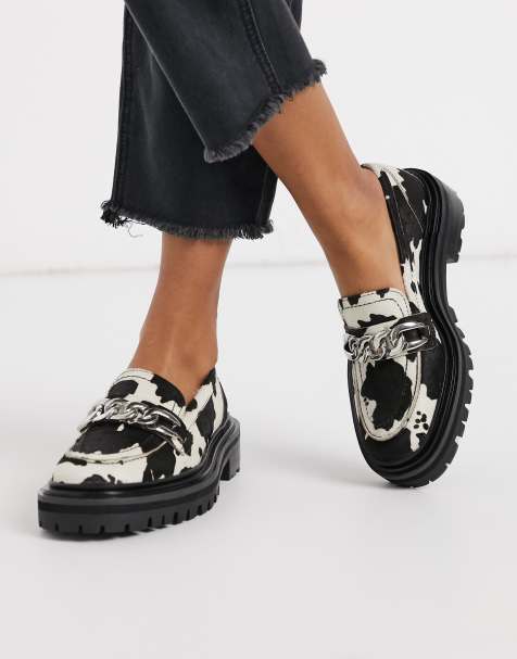 cow print flats