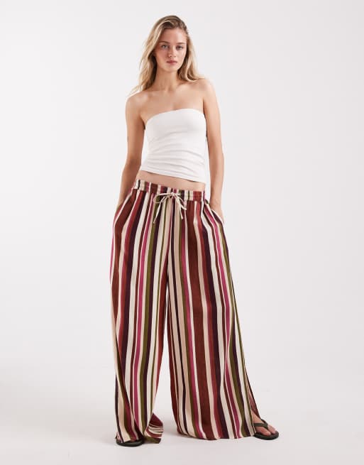 ASOS DESIGN - Naadloze geribbelde bra-free bandeau-bh in crème, 3 van 4