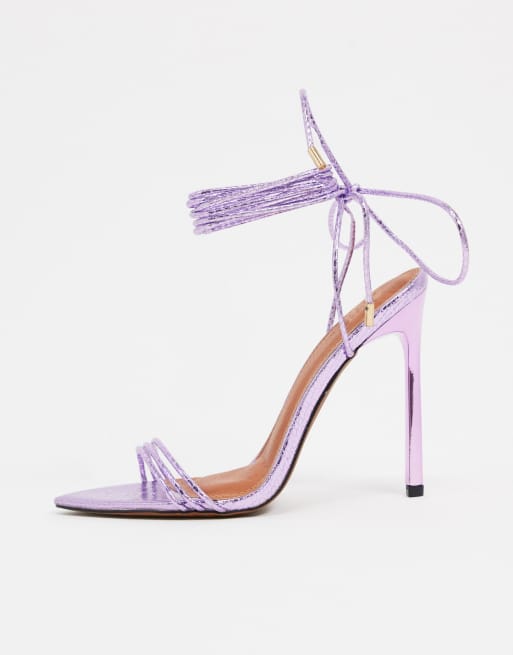 Asos store purple heels