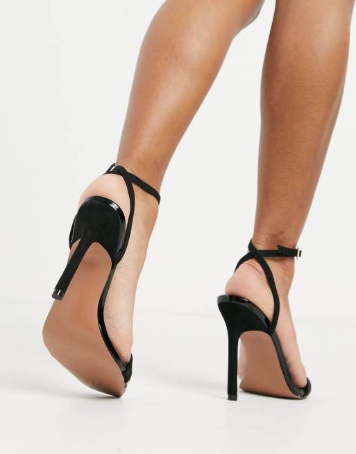 Asos black hot sale heeled sandals