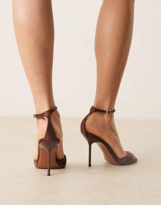 ASOS DESIGN - Nano - Sandales épurées à talon haut - Chocolat, 2 de 4