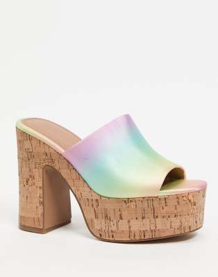 rainbow mules