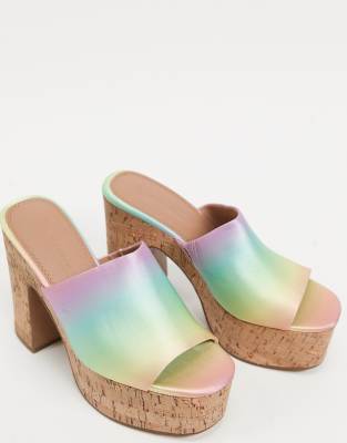 rainbow mules