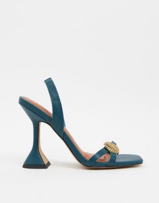 teal sandals