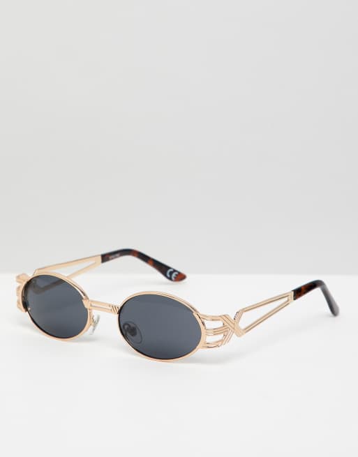 Gold cheap arm sunglasses