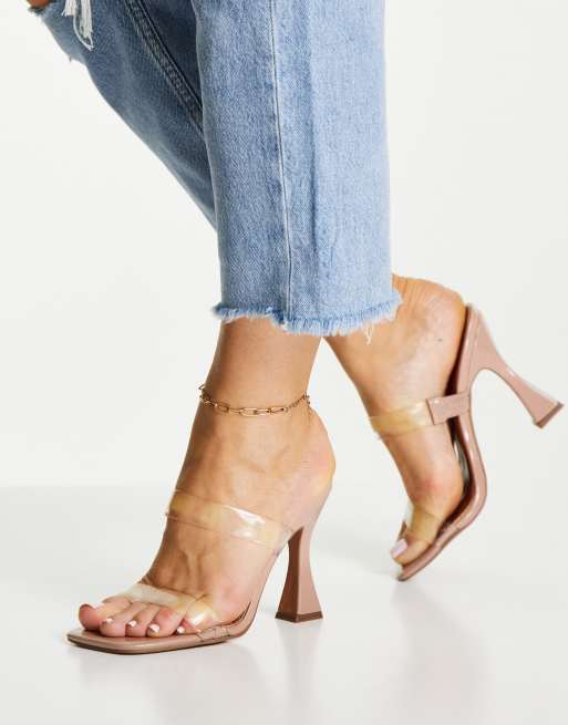 Asos clear strap store heels