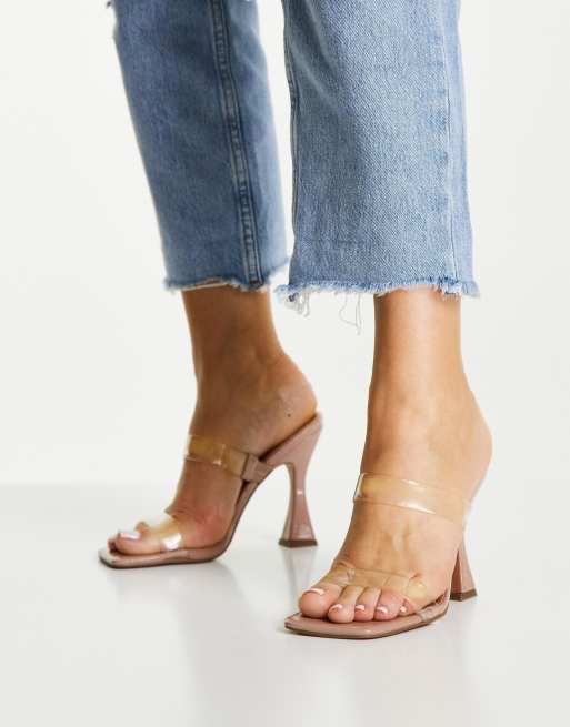 Mule a talon transparent new arrivals