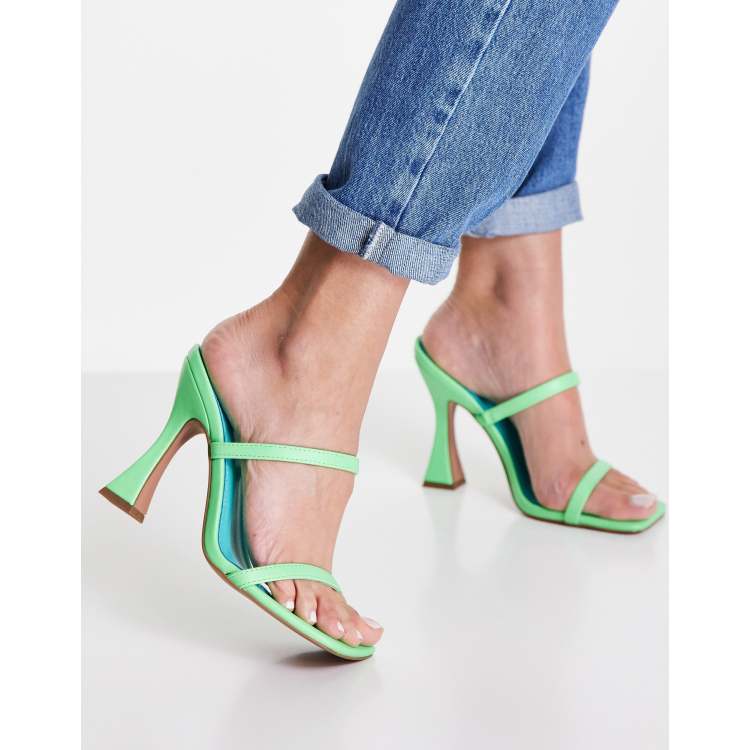 Asos green outlet heels