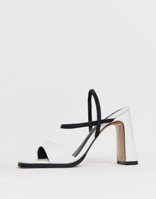 asos white sandals heels