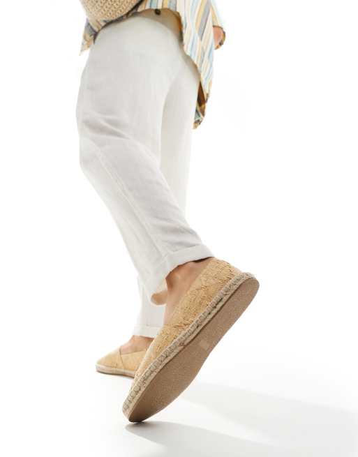 ASOS DESIGN – Naturfärgade, vävda espadrillos, 4 av 4