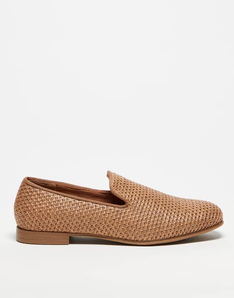 ASOS DESIGN – Naturfärgade vävda loafers - view 1