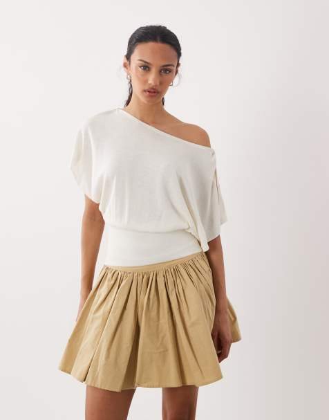 ASOS DESIGN – Naturvit, stickad tröja med knäppning - view 1